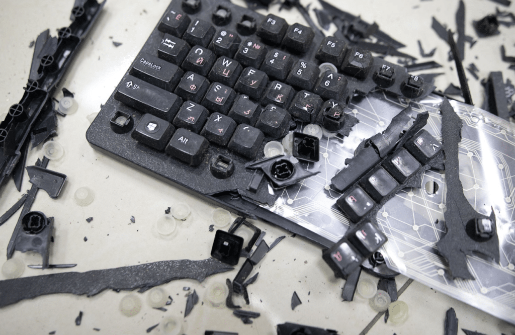 destroying hardware